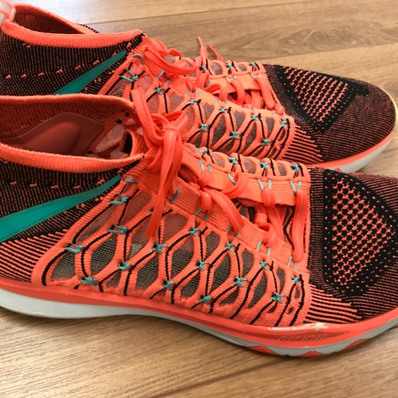 Nike Train Ultrafast Flyknit Mango Training Running Shoe size 11.5 - Picture 10 of 11